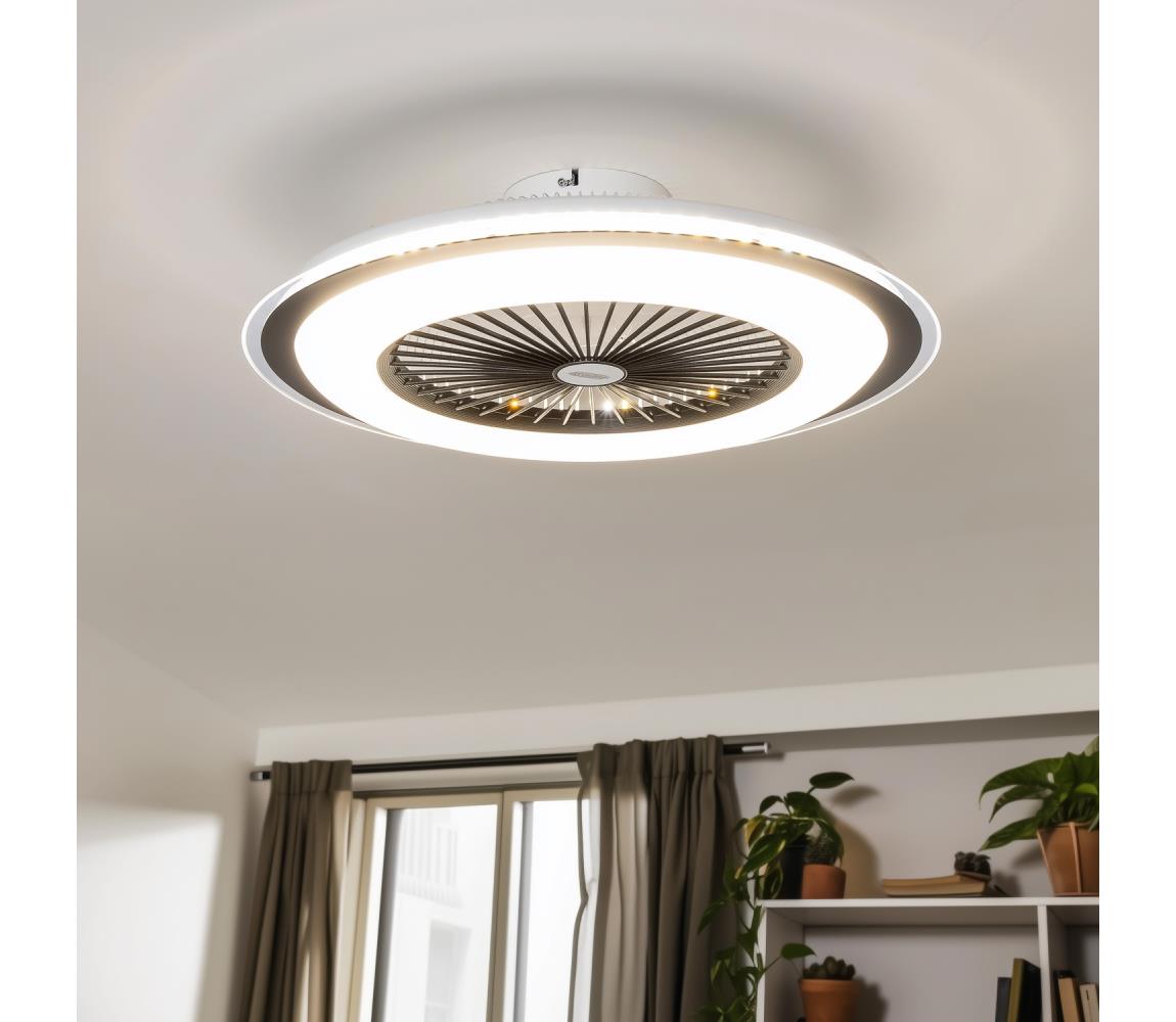 Brilagi Brilagi - LED Stmívatelné svítidlo s ventilátorem RONDA LED/48W/230V černá + DO BG0368