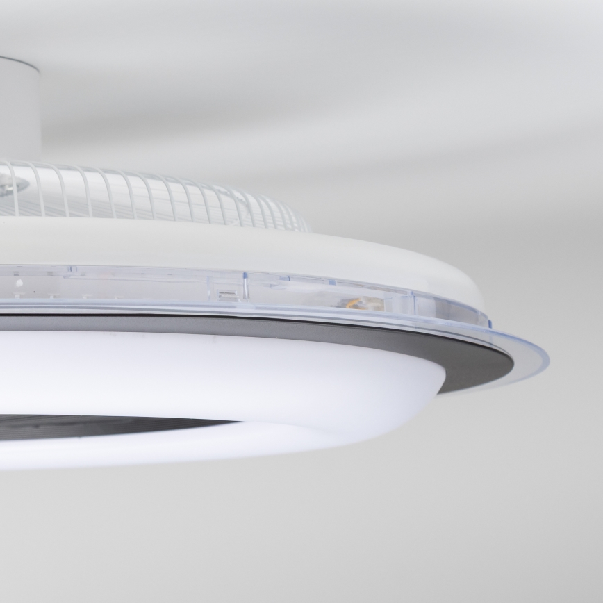 Brilagi - LED Stmívatelné svítidlo s ventilátorem RONDA LED/48W/230V 3000-6000K černá + dálkové ovládání