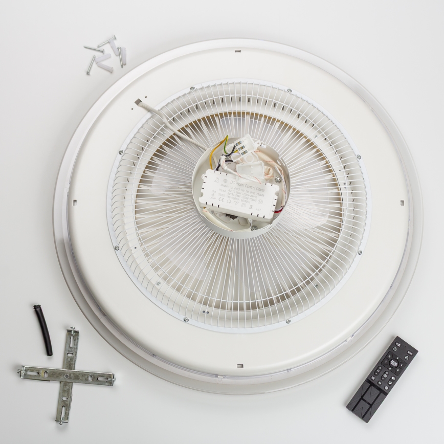 Brilagi - LED Stmívatelné svítidlo s ventilátorem RONDA LED/48W/230V 3000-6000K černá + dálkové ovládání