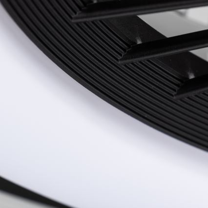 Brilagi - LED Stmívatelné svítidlo s ventilátorem RONDA LED/48W/230V 3000-6000K černá + dálkové ovládání