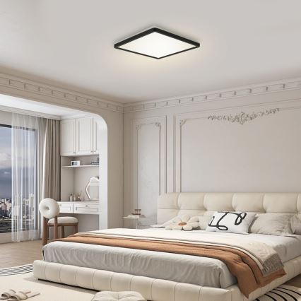 Brilagi - LED Stmívatelné svítidlo se senzorem pohybu a soumraku ULTRA SLIM LED/18W/230V 30x30 cm + dálkové ovládání