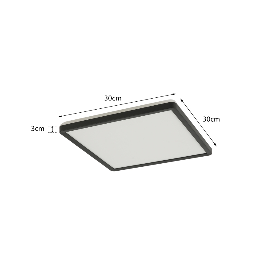 Brilagi - LED Stmívatelné svítidlo se senzorem pohybu a soumraku ULTRA SLIM LED/18W/230V 30x30 cm + dálkové ovládání