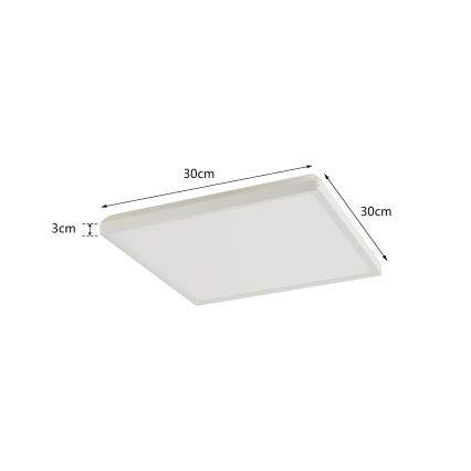 Brilagi - LED Stmívatelné svítidlo se senzorem pohybu a soumraku ULTRA SLIM LED/18W/230V 30x30 cm + dálkové ovládání