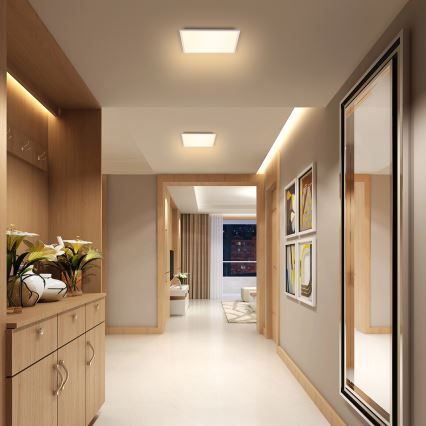 Brilagi - LED Stmívatelné stropní svítidlo SLIMFRAME LED/25W/230V 30x30 cm 3000-6000K bílá + dálkové ovládání