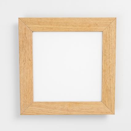Brilagi - LED Stmívatelné stropní svítidlo SLIMFRAME WOOD LED/25W/230V 34x34 cm 3000-6000K hnědá + dálkové ovládání