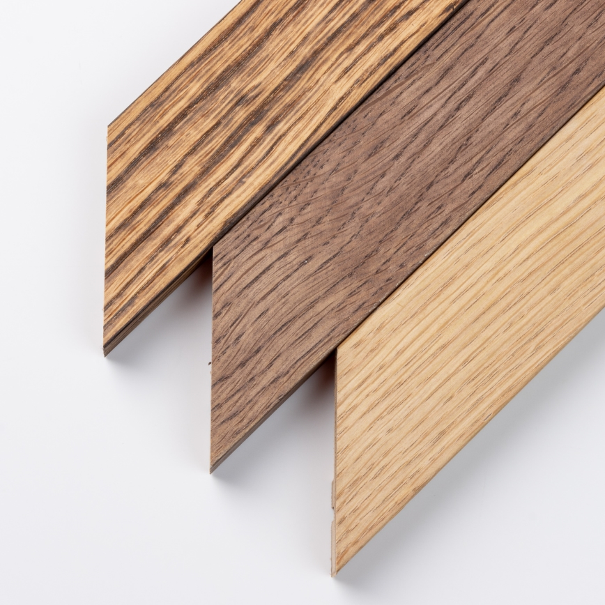 Brilagi - LED Stmívatelné stropní svítidlo SLIMFRAME WOOD LED/58W/230V 124x33,7 cm 3000-6000K hnědá + dálkové ovládání