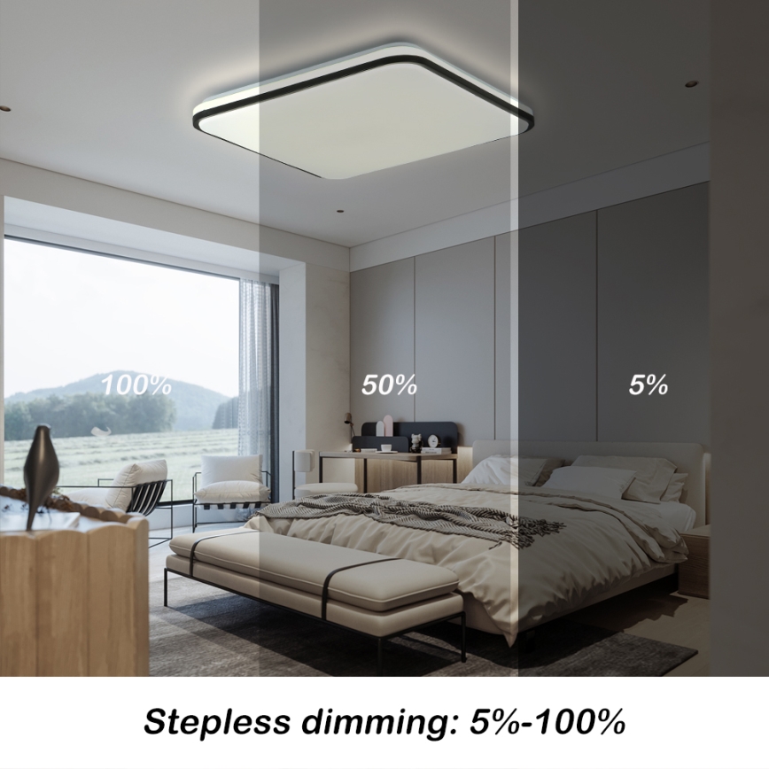 Brilagi - LED Stmívatelné stropní svítidlo SMART LED/36W/230V 3000-6000K 45x45 cm Wi-Fi Tuya + dálkové ovládání