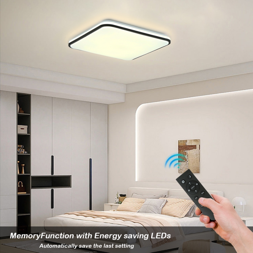 Brilagi - LED Stmívatelné stropní svítidlo SMART LED/36W/230V 3000-6000K 45x45 cm Wi-Fi Tuya + dálkové ovládání