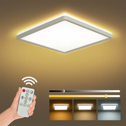 Brilagi - LED Stmívatelné stropní svítidlo ULTRA SLIM LED/18W/230V 2700-6500K 30x30 cm bílá + dálkové ovládání