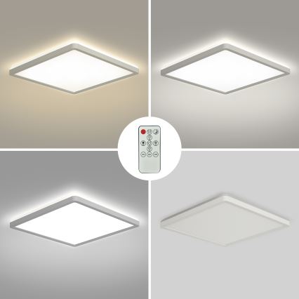 Brilagi - LED Stmívatelné stropní svítidlo ULTRA SLIM LED/18W/230V 2700-6500K 30x30 cm bílá + dálkové ovládání