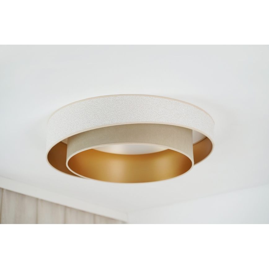 Brilagi - LED Stmívatelné stropní svítidlo VEGAS SHINE LED/24W/230V pr. 60 cm 3000/4000/6500K krémová/béžová + dálkové ovládání