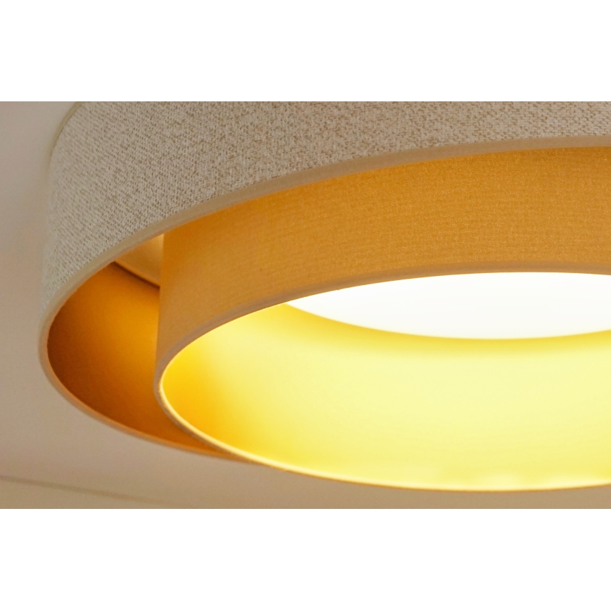 Brilagi - LED Stmívatelné stropní svítidlo VEGAS SHINE LED/24W/230V pr. 60 cm 3000/4000/6500K krémová/béžová + dálkové ovládání