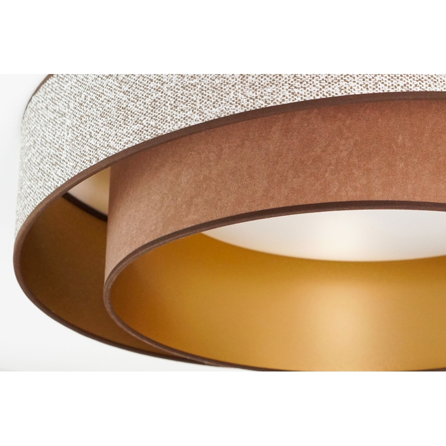 Brilagi - LED Stmívatelné stropní svítidlo VEGAS SHINE LED/24W/230V pr. 60 cm 3000/4000/6500K hnědá + dálkové ovládání