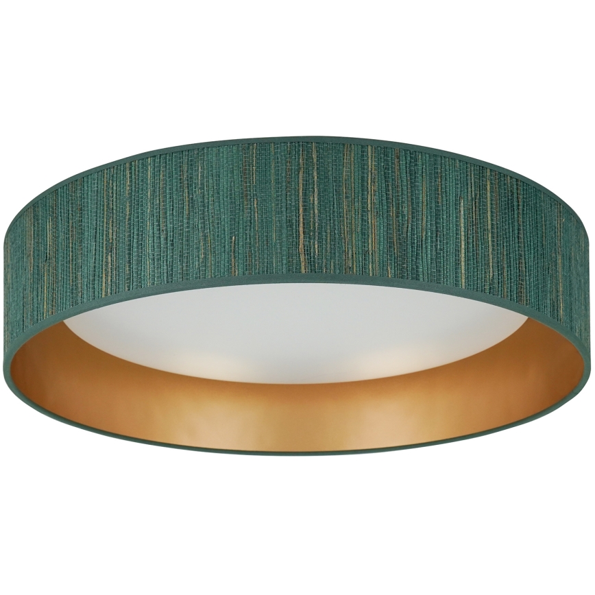 Brilagi - LED Stmívatelné stropní svítidlo VEGAS SHINE LED/24W/230V 3000/4000/6500K sláma zelená/zlatá + dálkové ovládání
