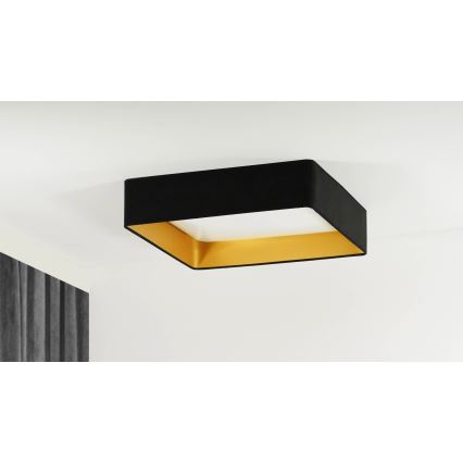 Brilagi - LED Stmívatelné stropní svítidlo VELVET SQUARE SMART LED/36W/230V 2700-6500K Wi-Fi Tuya + dálkové ovládání černá