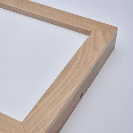 Brilagi - LED Stmívatelné koupelnové stropní svítidlo WOODY FRAME LED/24W/230V dub 30x30 cm 3000-6000K IP44 + dálkové ovládání