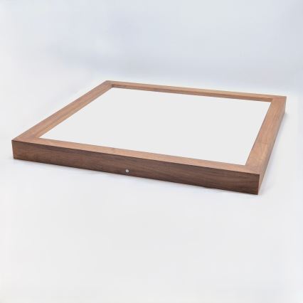 Brilagi - LED Stmívatelné koupelnové stropní svítidlo WOODY FRAME LED/50W/230V dub třešeň 60x60 cm 3000-6000K IP44 + dálkové ovládání