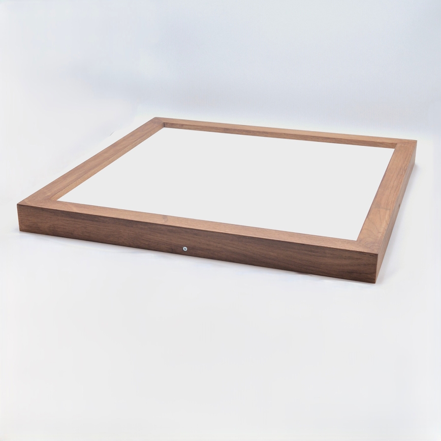 Brilagi - LED Stmívatelné koupelnové stropní svítidlo WOODY FRAME LED/50W/230V dub třešeň 60x60 cm 3000-6000K IP44 + dálkové ovládání