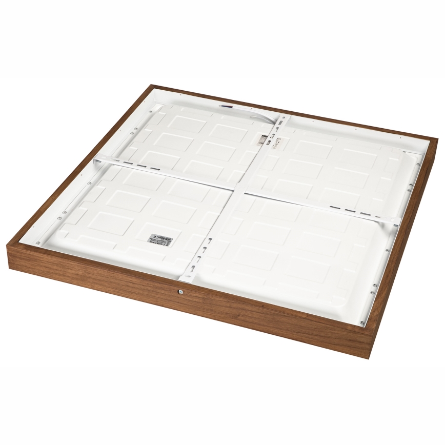 Brilagi - LED Stmívatelné koupelnové stropní svítidlo WOODY FRAME LED/50W/230V dub třešeň 60x60 cm 3000-6000K IP44 + dálkové ovládání