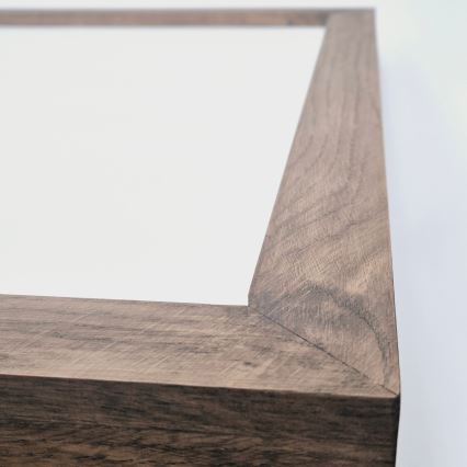 Brilagi - LED Stmívatelné koupelnové stropní svítidlo WOODY FRAME LED/50W/230V dub ořech 60x60 cm 3000-6000K IP44 + dálkové ovládání
