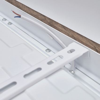 Brilagi - LED Stmívatelné koupelnové stropní svítidlo WOODY FRAME LED/50W/230V dub ořech 60x60 cm 3000-6000K IP44 + dálkové ovládání