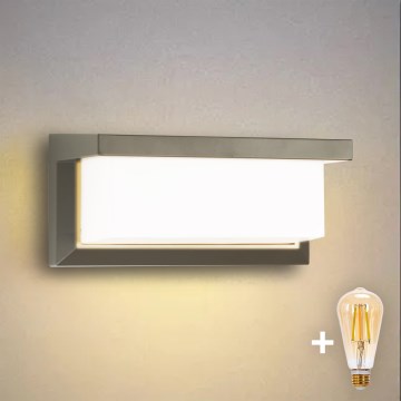 Brilagi - LED Stmívatelné venkovní nástěnné svítidlo BRICKY 1xE27/6W/230V 2700-6500K IP54 šedá