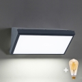 Brilagi - LED Stmívatelné venkovní nástěnné svítidlo TRIANGLE 1xE27/6W/230V 2700-6500K IP65 antracit