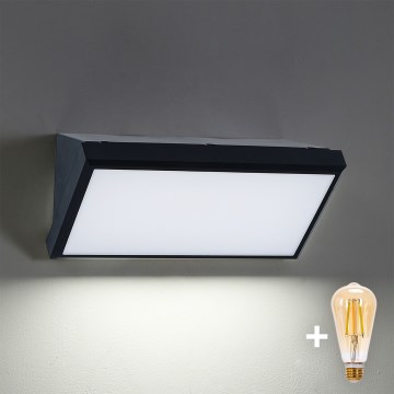 Brilagi - LED Stmívatelné venkovní nástěnné svítidlo TRIANGLE 1xE27/6W/230V 2700-6500K IP65 černá