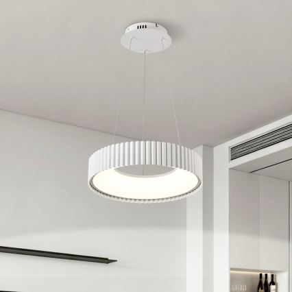 Brilagi - LED Stmívatelný lustr na lanku FALCON MODERN LED/30W/230V 3000-6000K pr. 40 cm bílá + dálkové ovládání