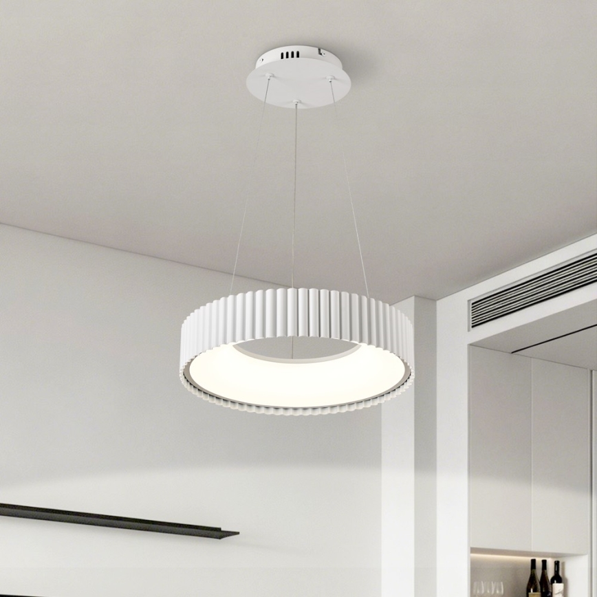 Brilagi - LED Stmívatelný lustr na lanku FALCON MODERN LED/30W/230V 3000-6000K pr. 40 cm bílá + dálkové ovládání