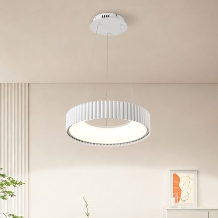 Brilagi - LED Stmívatelný lustr na lanku FALCON MODERN LED/30W/230V 3000-6000K pr. 40 cm bílá + dálkové ovládání