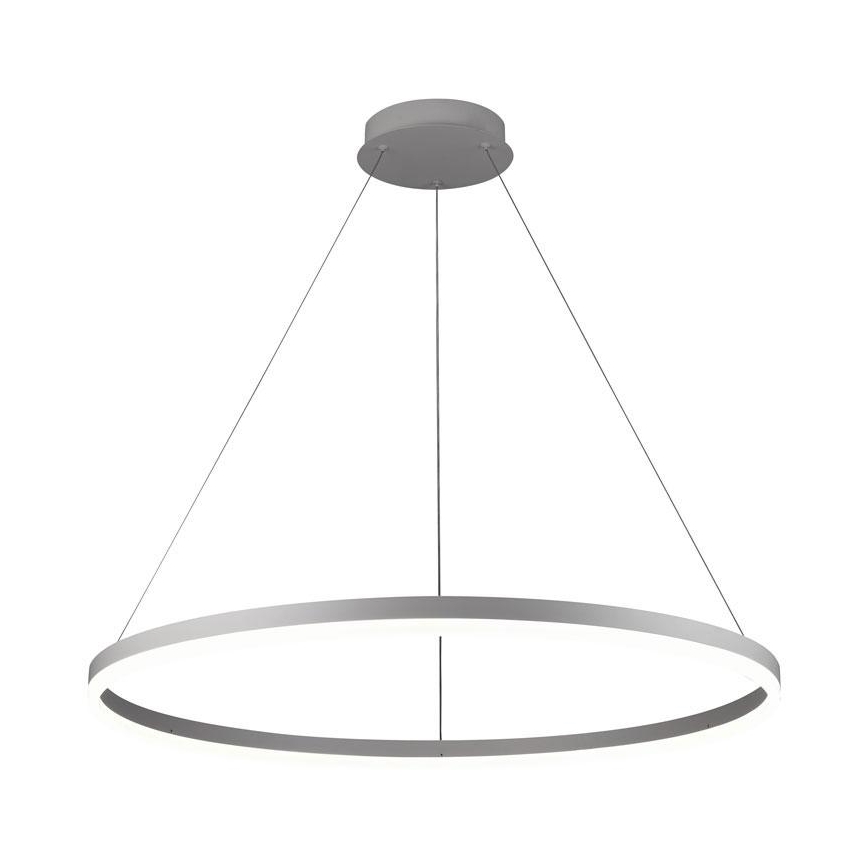 Brilagi - LED Stmívatelný lustr na lanku CIRCLE LED/55W/230V 3000-6500K stříbrná + dálkové ovládání