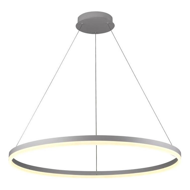 Brilagi - LED Stmívatelný lustr na lanku CIRCLE LED/55W/230V 3000-6500K stříbrná + dálkové ovládání
