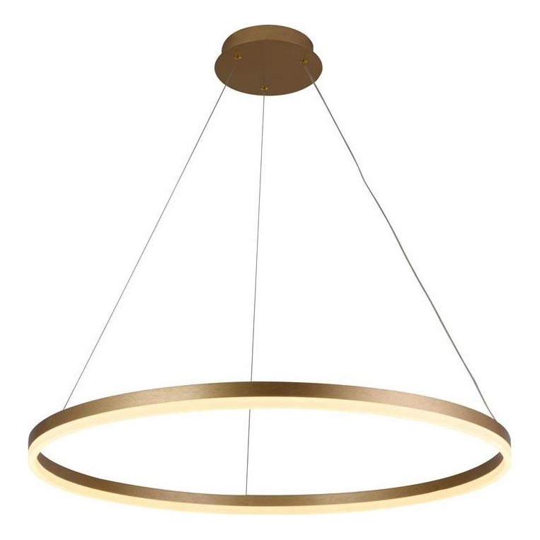 Brilagi - LED Stmívatelný lustr na lanku CIRCLE LED/55W/230V 3000-6500K zlatá + dálkové ovládání