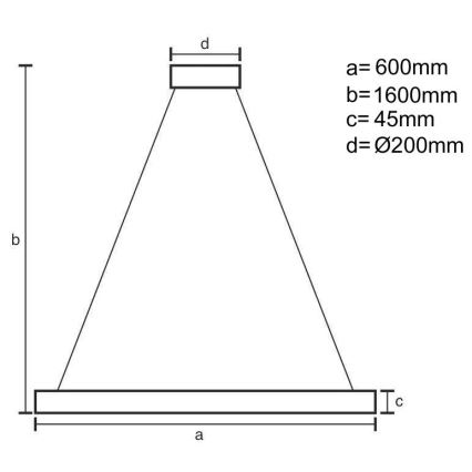 Brilagi - LED Stmívatelný lustr na lanku CIRCLE LED/85W/230V 3000-6500K pr. 60 cm černá/zlatá + dálkové ovládání