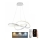 Brilagi - LED Stmívatelný lustr na lanku COSMOWAVE LED/70W/230V 3000-6500K bílá + dálkové ovládání