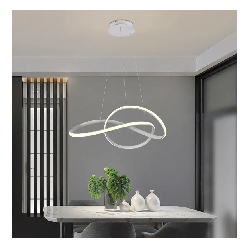 Brilagi - LED Stmívatelný lustr na lanku COSMOWAVE LED/70W/230V 3000-6500K bílá + dálkové ovládání