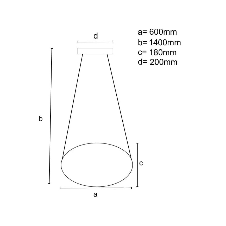Brilagi - LED Stmívatelný lustr na lanku COSMOWAVE LED/70W/230V 3000-6500K bílá + dálkové ovládání