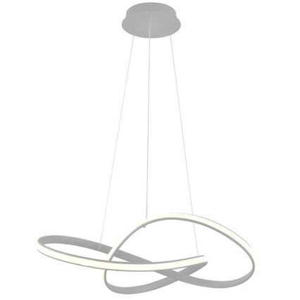 Brilagi - LED Stmívatelný lustr na lanku COSMOWAVE LED/70W/230V 3000-6500K stříbrná + dálkové ovládání