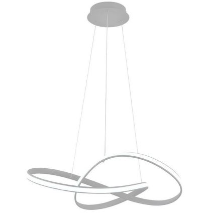 Brilagi - LED Stmívatelný lustr na lanku COSMOWAVE LED/70W/230V 3000-6500K stříbrná + dálkové ovládání