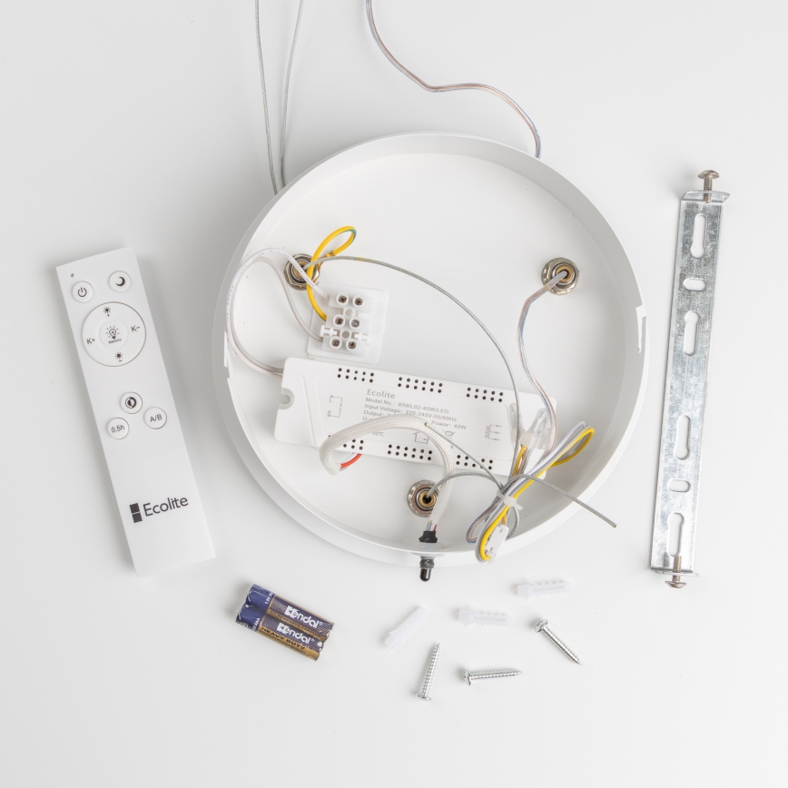 Brilagi - LED Stmívatelný lustr na lanku FALCON LED/80W/230V 3000-6500K pr. 60 cm bílá + dálkové ovládání