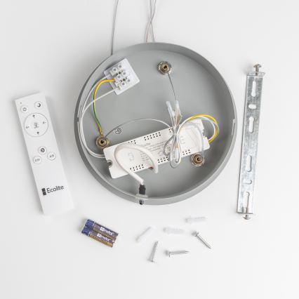 Brilagi - LED Stmívatelný lustr na lanku FALCON LED/80W/230V 3000-6500K pr. 60 cm šedá + dálkové ovládání