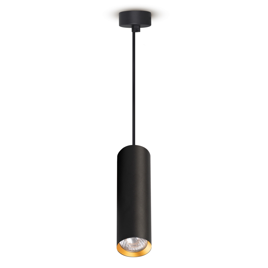 Brilagi - LED RGBW Stmívatelný lustr na lanku SELE 1xGU10/4,8W/230V 3000K černá/zlatá + dálkové ovládání
