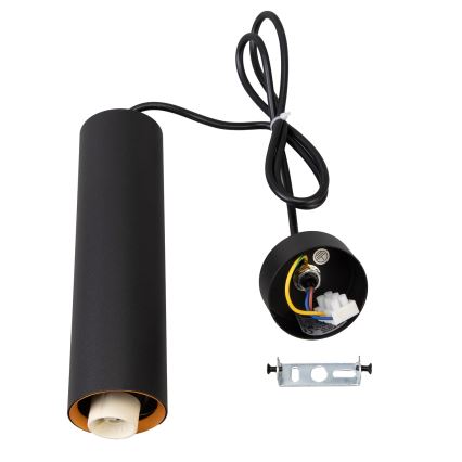 Brilagi - LED RGBW Stmívatelný lustr na lanku SELE 1xGU10/4,8W/230V 3000K černá/zlatá + dálkové ovládání