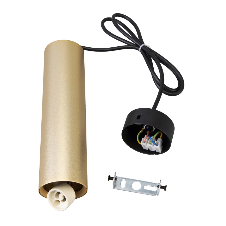 Brilagi - LED RGBW Stmívatelný lustr na lanku SELE 1xGU10/4,8W/230V 3000K černá/zlatá + dálkové ovládání
