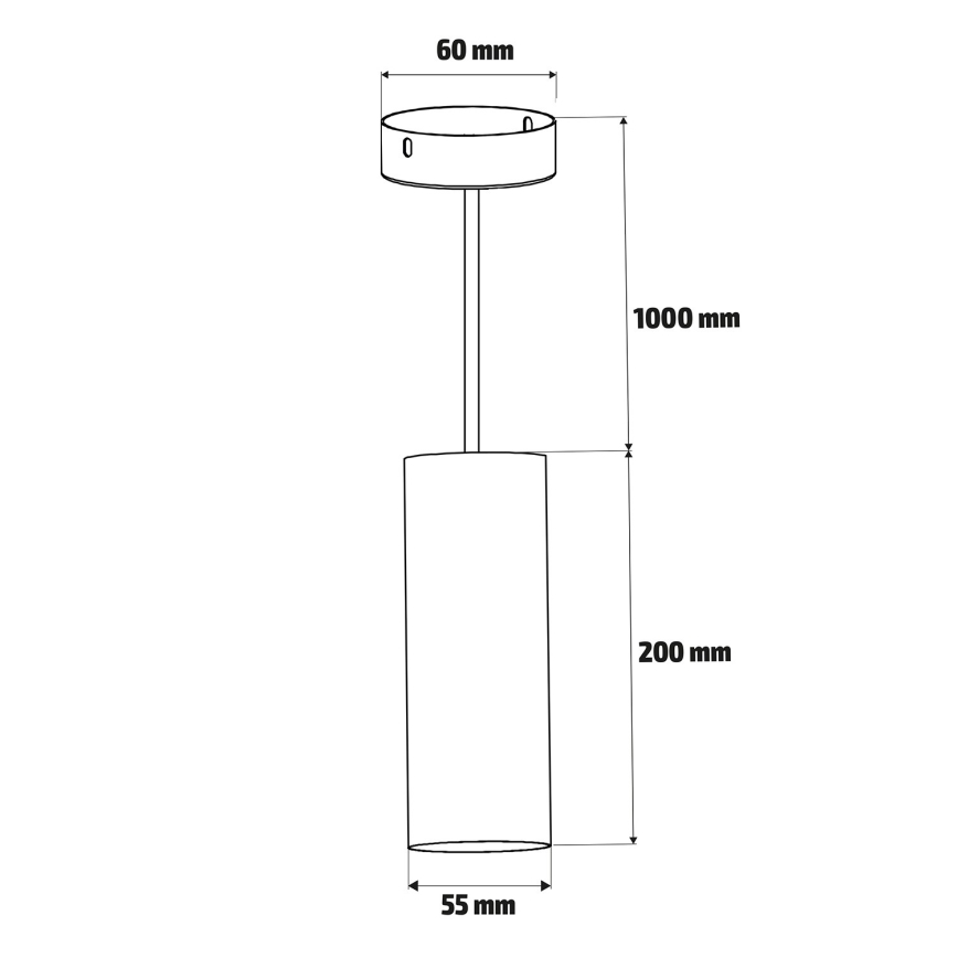 Brilagi - LED RGBW Stmívatelný lustr na lanku SELE 1xGU10/4,8W/230V 3000K černá/zlatá + dálkové ovládání