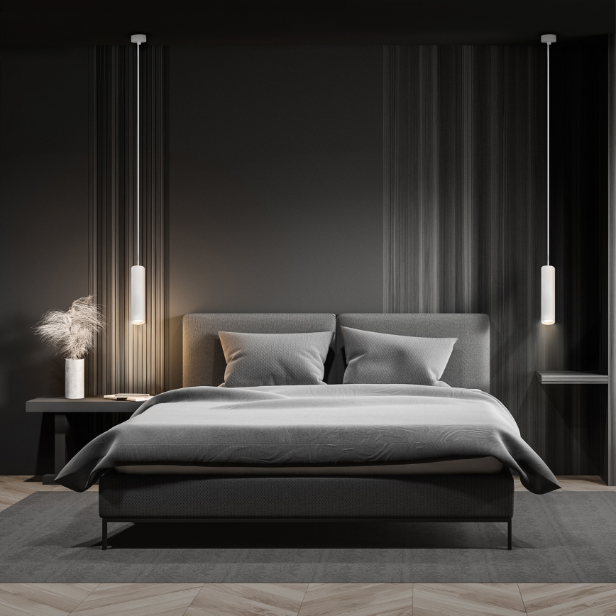 Brilagi - LED RGBW Stmívatelný lustr na lanku SELE 1xGU10/6W/230V 3000K bílá + dálkové ovládání