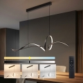 Brilagi - LED Stmívatelný lustr na lanku SIGNATURE LED/55W/230V 3000-6000K 120x23 cm černá + dálkové ovládání