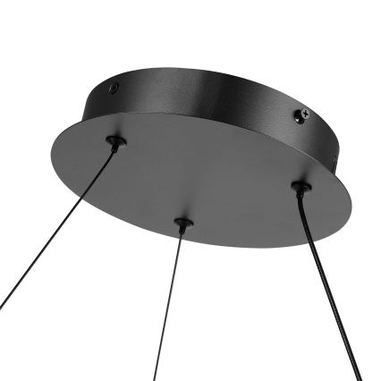 Brilagi - LED Stmívatelný lustr na lanku TWISTER LED/105W/230V 3000-6000K pr. 100 cm černá + dálkové ovládání