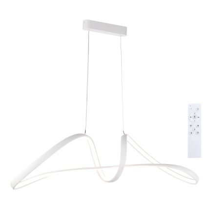 Brilagi - LED Stmívatelný lustr na lanku TWISTER LED/60W/230V 3000-6000K bílá + dálkové ovládání